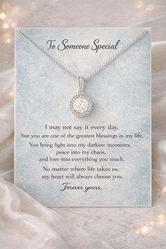 Eternal Hope Necklace - Meaningful Gift For Someone Special | Cubic Zirconia Pendant