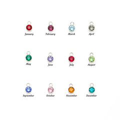 Personalised Name Necklace with Birthstone – Custom Script Pendant Gift for Her