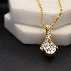 Alluring Beauty Necklace - Elegant Crystal Pendant