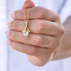 Alluring Beauty Necklace - Elegant Crystal Pendant