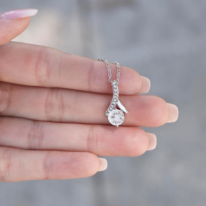 Alluring Beauty Necklace - Elegant Crystal Pendant