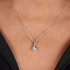 Alluring Beauty Necklace - Elegant Crystal Pendant
