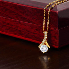 Alluring Beauty Necklace - Elegant Crystal Pendant