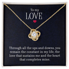 Love Knot Necklace - Meaningful Gift for Someone Special