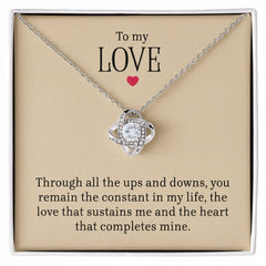 Love Knot Necklace - Meaningful Gift for Someone Special