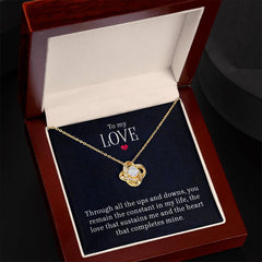 Love Knot Necklace - Meaningful Gift for Someone Special