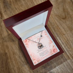 To a Beautiful New Mum- Baby Feet Heart Necklace