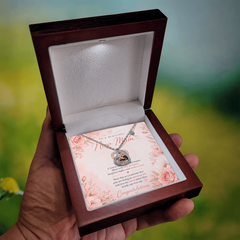 To a Beautiful New Mum- Baby Feet Heart Necklace