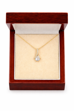 Alluring Beauty Necklace - Elegant Crystal Pendant